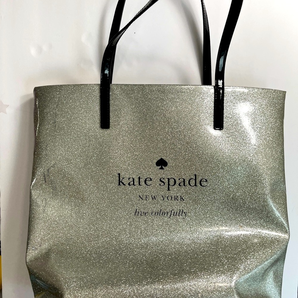 Kate Spade Silver Tote Bag